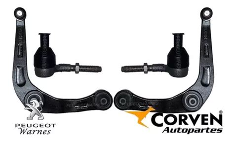 Kit 2 Extremos 2 Parrillas Susp Corven Peugeot 206 2 0 Hdi