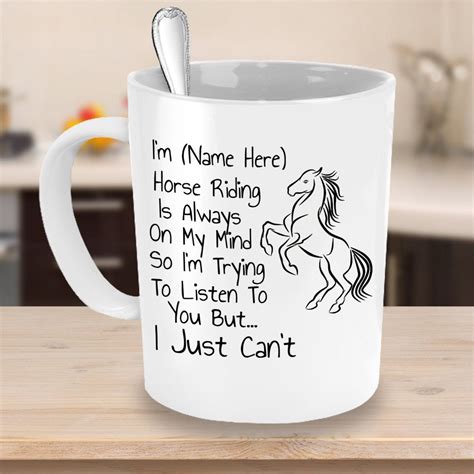 Personalized Horse Ts Horse Riding Mug Horse Themed Etsy In 2021