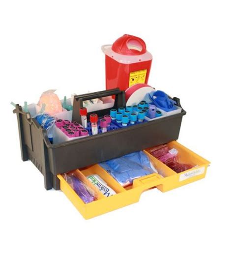 Phlebotomy Tray With 8 Bin Cups Phlebotomy Tray With Drawer Storage