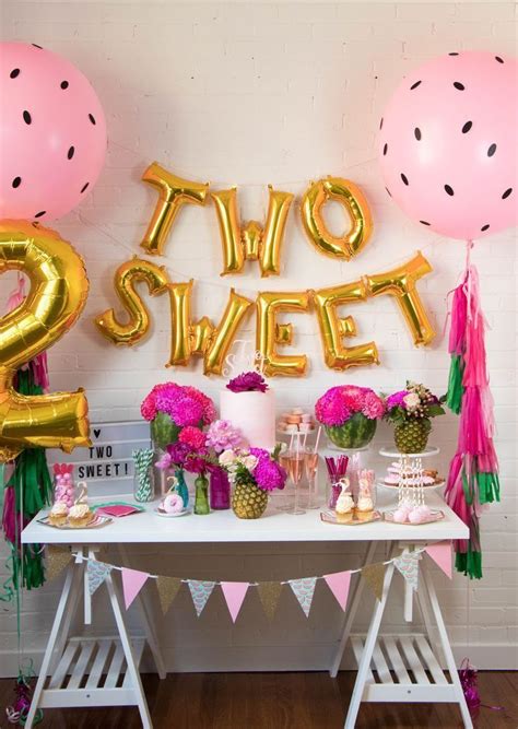 Two Sweet Balloon Banner Two Tti Fruity Theme Decor Watermelon Theme