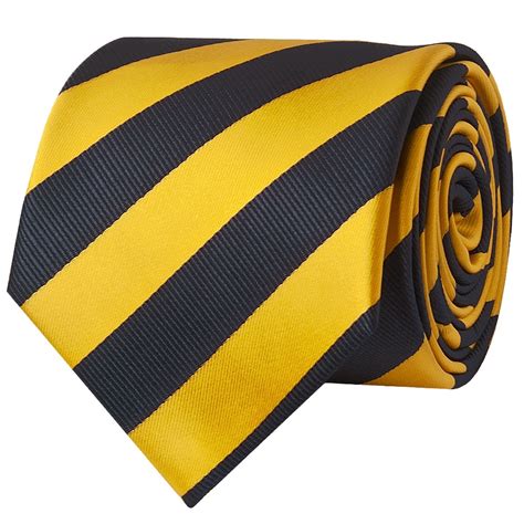 Navy And Yellow Striped Classic Men S Tie