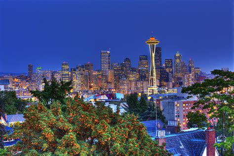 Seattle Skyline In The Fall Photograph By Shawn Everhart Fine Art America