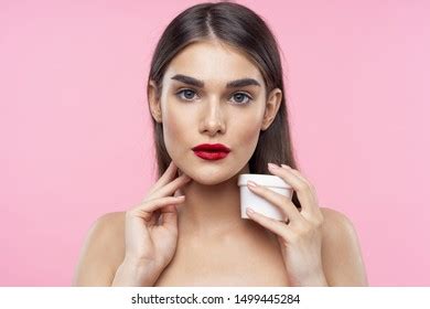 Naked Beautiful Woman Touching Eye Patch Stock Photo 1564616470