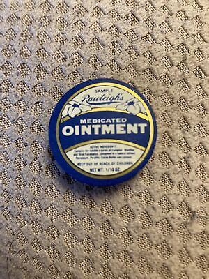 Vintage Rawleighs Medicated Ointment Sample Tin Ebay