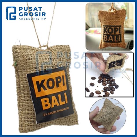 Jual Parfume Mobil Aroma Kopi Bali Karung Goni Mini Pengharum Ruangan