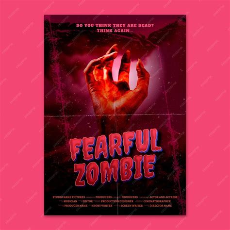 Free Vector | Realistic horror movie poster template