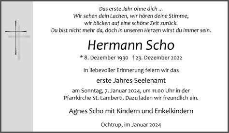 Traueranzeigen Von Hermann Scho Trauer Ms