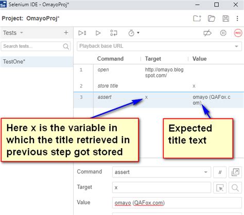 New Selenium Ide Using Assert Command Qafox