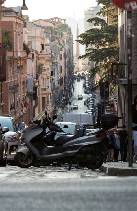 Via Delle Quattro Fontane In The Late Afternoon Rome Editorial Photo