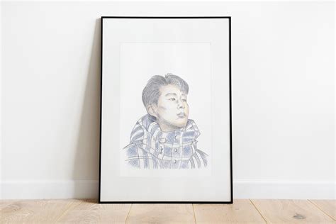 Son Heung Min Portrait Drawing Print Of Son Heung Min Portrait Of