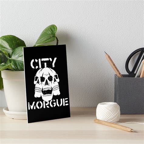 City Morgue Skull Logo Art Board Print For Sale By Imsebisells