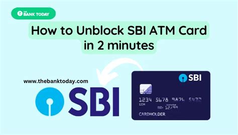 How To Unblock Sbi Atm Card In Minutes Thebanktoday