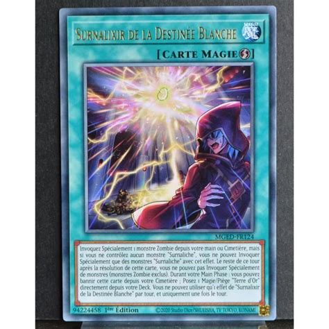 Carte Yu Gi Oh Mged Fr Surnalixir De La Destin E Blanche Ed Neuf Fr