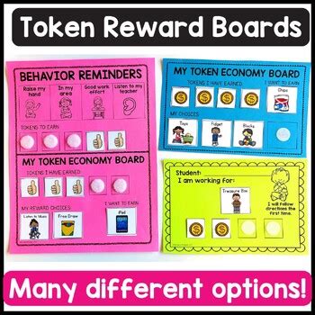 Token Economy For Behavior Intervention Positive Reinforcement Visuals