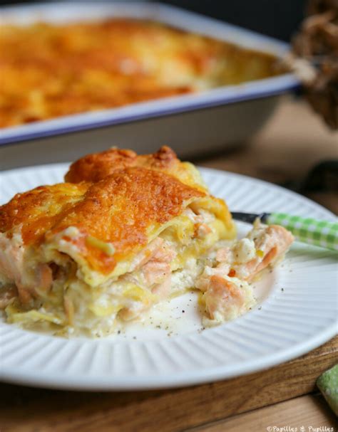 Lasagnes Maison Au Saumon Et Aux Poireaux