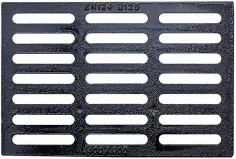 Lesolar Sewer Covers 19 7 Lx15 74 W Channel Drainage Grates Cast Iron