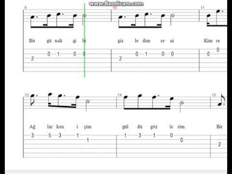 Ajda Pekkan Bir Günah Gibi Nota Tab YouTube