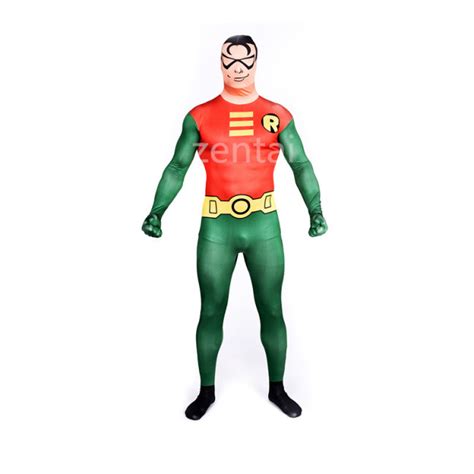 Green And Red Superman Full Body Zentai Suitbuy Red And Green Color Full Body Superman Spandex