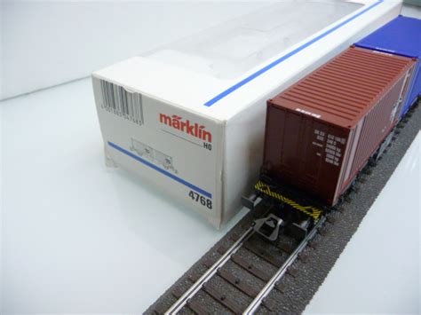 Märklin 4768 H0 Containertragwagen 2x20 ft Container TFG Kupsch Germany