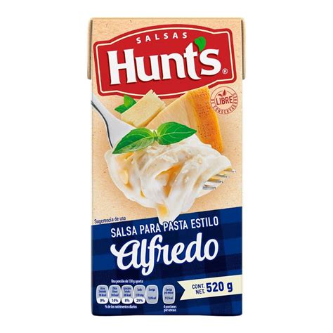 Salsa Para Pasta Hunts Estilo Alfredo 520 G Walmart