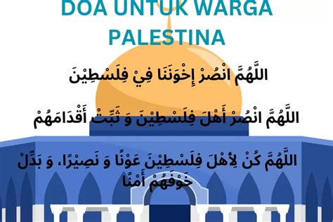 Bacaan Doa Untuk Palestina Singkat Mudah Dihafal Dan Penuh Harapan