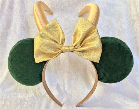 Loki Themed Mouse Ears Etsy Diy Disney Ears Disney Mouse Ears