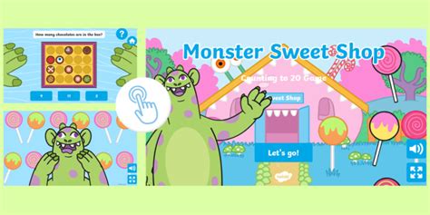 Monster Sweet Shop Counting to 20 Game