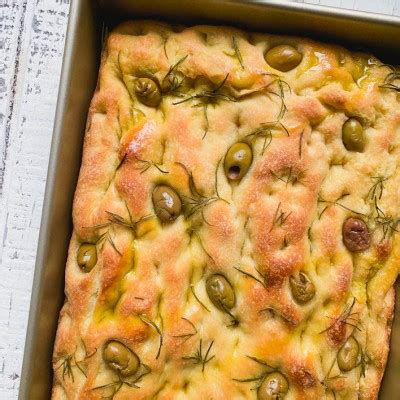 Green Olive And Rosemary Focaccia