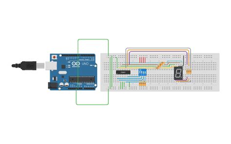 Circuit Design Decodificador Bcd Para Display De 7 Segmentos Tinkercad