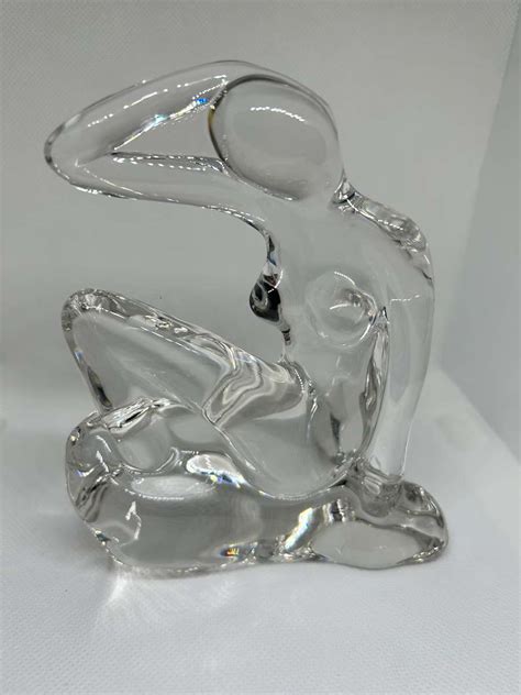 Studio Glass CRYSTAL NUDE FIGURINE Was Listed For 0 00 On 27 Oct At 12 01 By MidCenturyLoot In