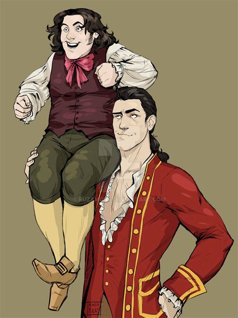 Gaston and Lefou by RuzaMors on DeviantArt