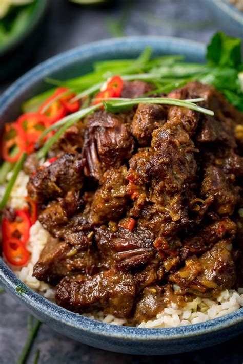 Spicy Beef Rendang - Nicky's Kitchen Sanctuary