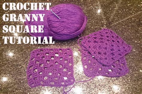 How To Crochet Traditional Granny Square Tutorial Youtube