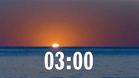 3 Minute Timer - Sunrise Timer With Relaxing Music 🎶 - YouTube