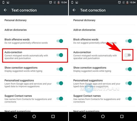 Cómo deshabilitar la autocorrección en dispositivos Android Beginners