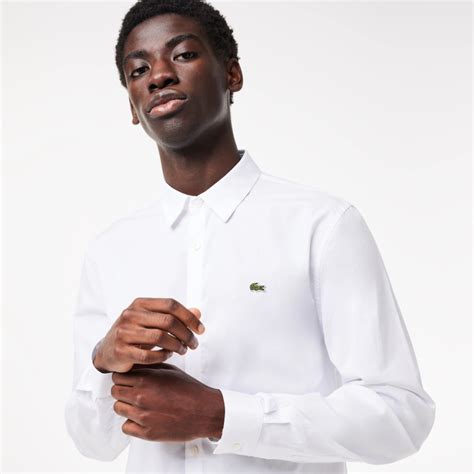 Мужская рубашка Lacoste #CH5620 001-белый | Интернет-магазин Lacoste