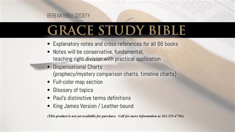 Bible: Grace Study Bible – Berean Bible Society Store