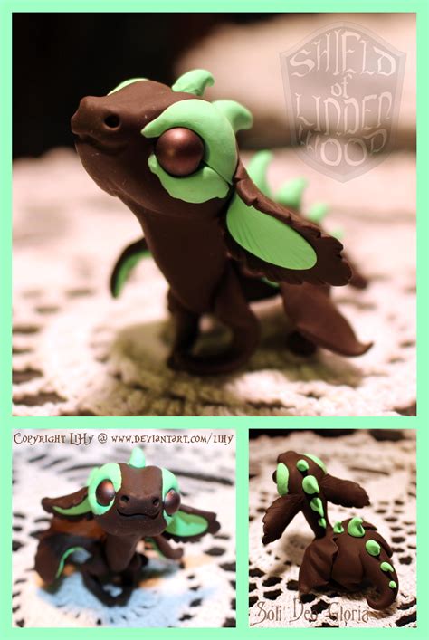 Sold Chocolate Dragon Sculpture Mint Horns By Lihy On Deviantart