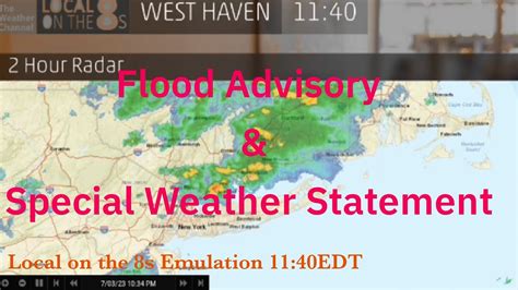 The Weather Channel Local On The 8s Emulator Flood Advisory Youtube