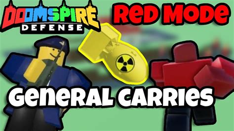 Using General In Red Mode Doomspire Defense Youtube