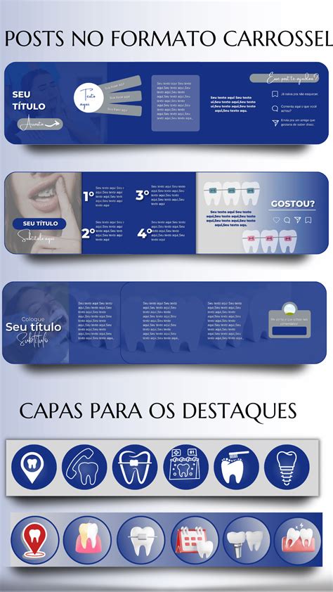 Pack Premium Odontologia Pack Sofisticado Pack Sofisticado Packs Canva