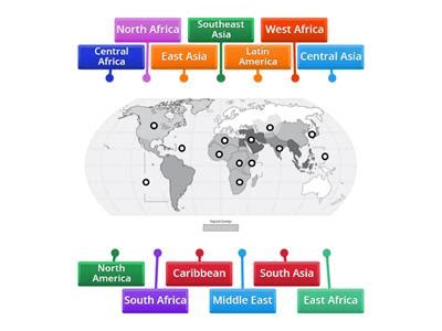 Geography Ap human world regions map - Teaching resources