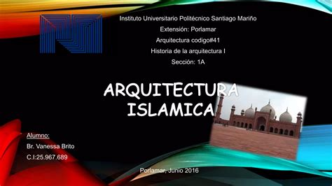 Fundamentos De La Arquitectura Islámica Ppt