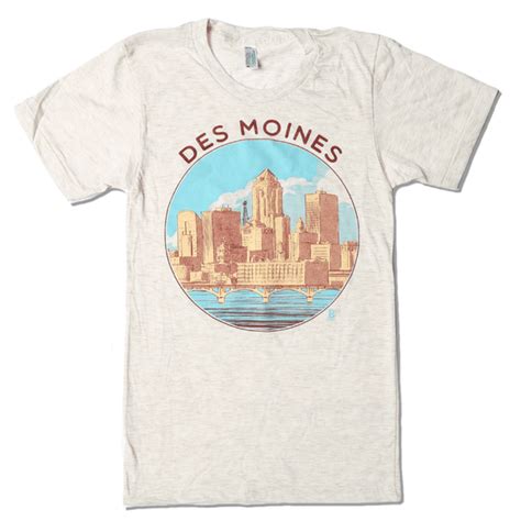 Des Moines Circle T Shirt Bozz Prints