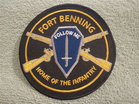 Fort Benning Home Of The Infantry Patch Follow Me Fort Benning