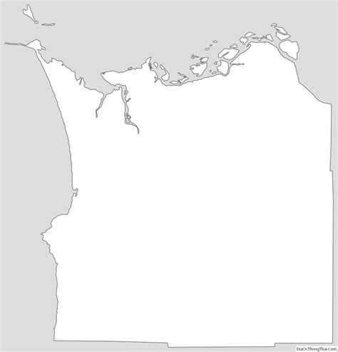 Map of Clatsop County, Oregon - Thong Thai Real