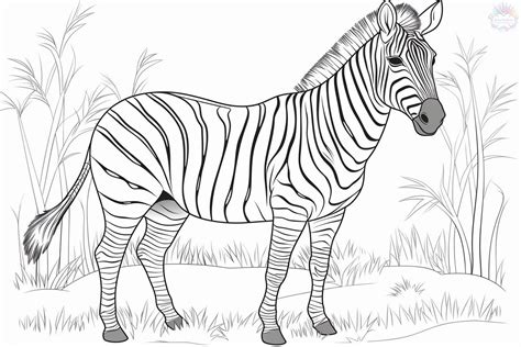 Imagem De Zebra Para Colorir - 9