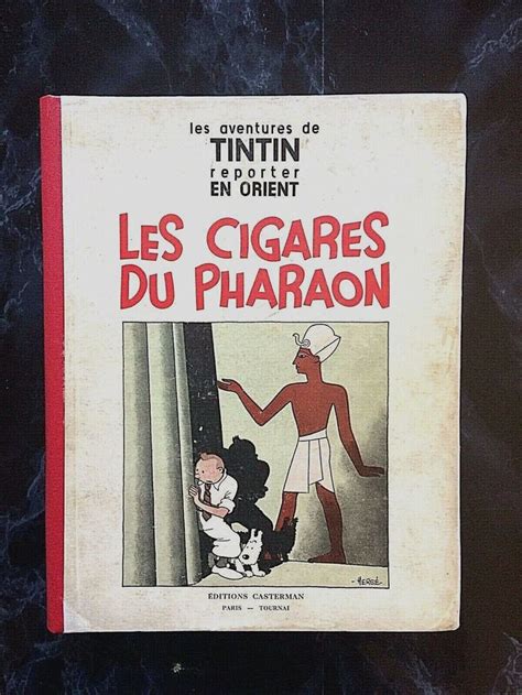 TINTIN LES CIGARES DU PHARAON N B EO P6 Noir 1934 BE