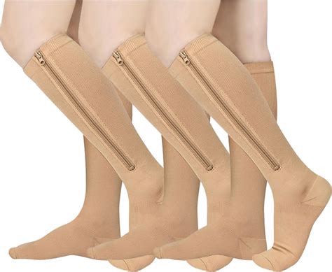 Amazon Athbavib Pairs Zipper Compression Socks Mmhg