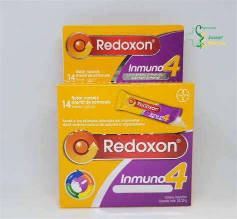 Redoxon Inmuno4 14 Sobres Bayer Vitamina E Alimenticio Equinacea